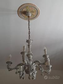 lampadario  capodimonte 