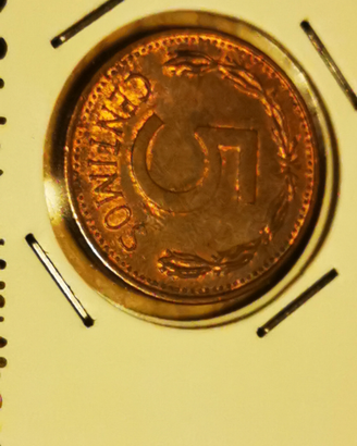 5 centesimi venezuela anno 1977