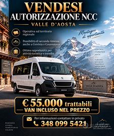 Ncc Autorizzazione Licenza valle d'Aosta 