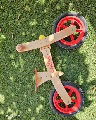 Bici senza pedali in legno