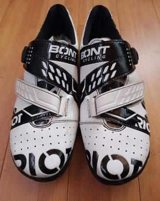 scarpe Bont Riot 42.5 bianche