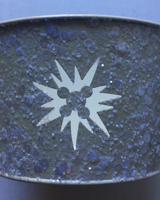 Vaso metallico paillettes