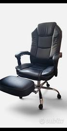 sedia poltrona ufficio gaming pelle come nuova