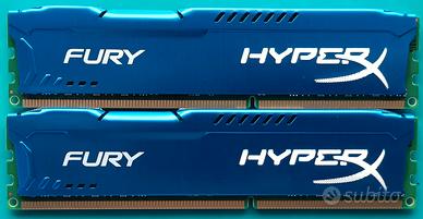 MEMORIE RAM KINGSTON HYPERX 2x 4 GB DDR3 1600 MHz