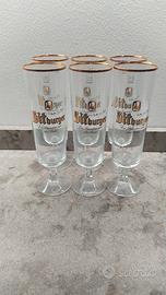 Lotto 6 bicchieri birra - Bitburger