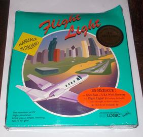 FLIGHT LIGHT CD-ROM PC 1993 SUBLOGIC BOXED
