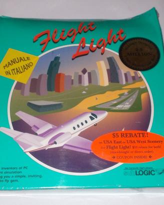FLIGHT LIGHT CD-ROM PC 1993 SUBLOGIC BOXED