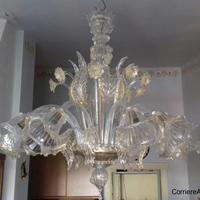 Lampadario in vetro murano