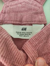 Salopette h&m velluto 