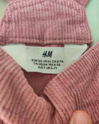 Salopette h&m velluto 