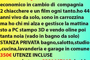 Coinquilina stanza privata in quadrilocale