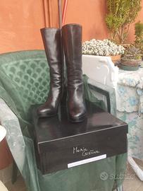 Stivali pelle nera n.37 Maria Cristina