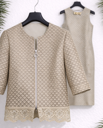 Cannella completo IT 42 Beige donna abito + giacca