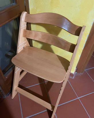 Seggiolone evolutivo in legno hauck