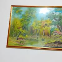 Quadri con cornice di legno 