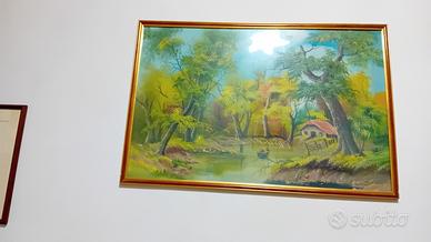 Quadri con cornice di legno 