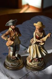 Coppia Carillon Vintage Capodimonte