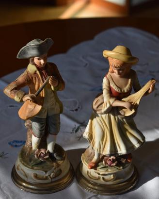 Coppia Carillon Vintage Capodimonte