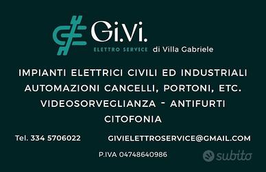 Elettricista,Automazioni,Antifurti,Citofoni
