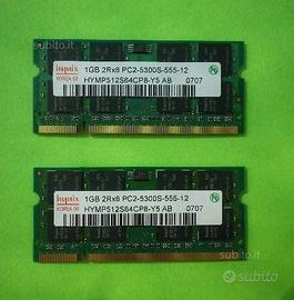 Ram HYNIX ddr2 2x1GB PC2-5300S 667MHz