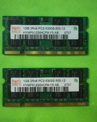 Ram HYNIX ddr2 2x1GB PC2-5300S 667MHz