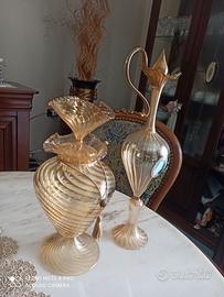 Bottiglia e anfora di murano