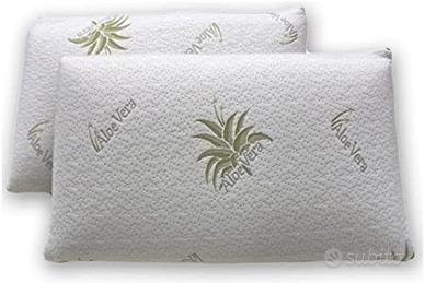 Coppia cuscini Memory modello saponetta Aloe Vera
