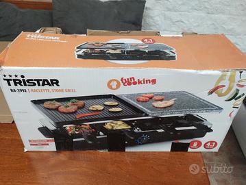 raclette stone grill per 8 persone