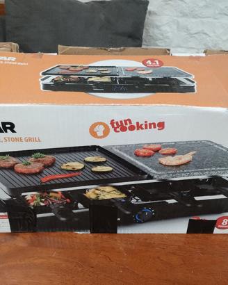 raclette stone grill per 8 persone