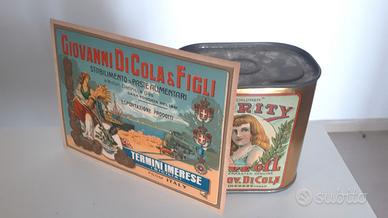 scatola latta fusto di olio termini imerese antica