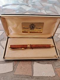 Penna Cesare Emiliano radica laminato oro