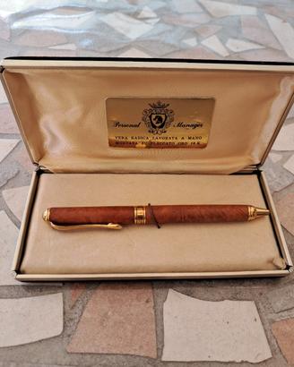Penna Cesare Emiliano radica laminato oro
