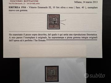 Serie di Francobolli Coloniali Originali Italia