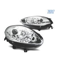 FARI PER FIAT BRAVO 2007 - LUCE DIURNA FONDO CROMA