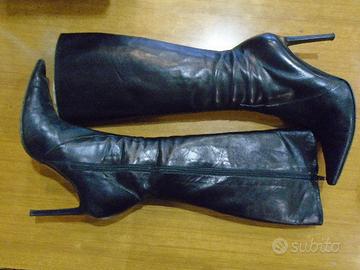 Stivali pelle nera originali Steve Morris n. 38