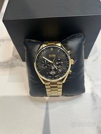 Orologio Hugo Boss uomo acciaio oro cronografo – e