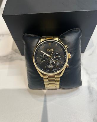 Orologio Hugo Boss uomo acciaio oro cronografo – e