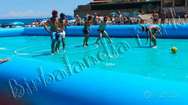 Gioco Calcio Saponato Gonfiabile per Lidi Balneari