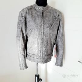 APRO Giacca pelle moto con protezioni, NUOVA, L/XL