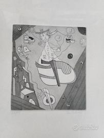 serigrafia 37/99 "Pagliaccio" di Lillo Bartoloni d