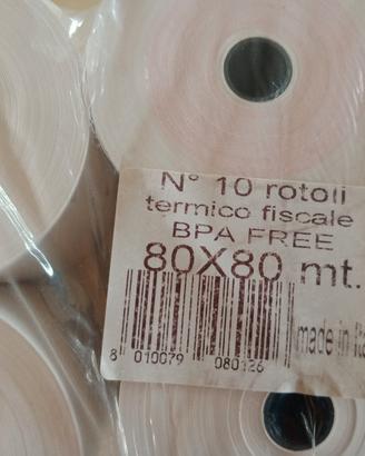 Rotoli carta termica 80 x80