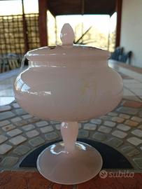 Vaso Veritable N opaline de Murano