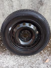 Ruota completa di cerchio in ferro 165/75 R14