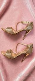 Scarpe da tango professionali n 40 -glitter oro e 