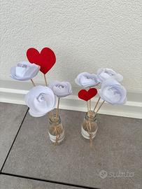 Centrotavola di fiori di carta per eventi