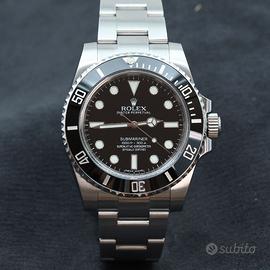Rolex Submariner no date 114060 garanzia ITA
