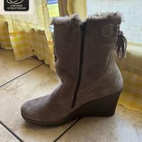 👢 Stivaletti Imac con zeppa – 40, camoscio, nuovi