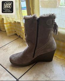 👢 Stivaletti Imac con zeppa – 40, camoscio, nuovi