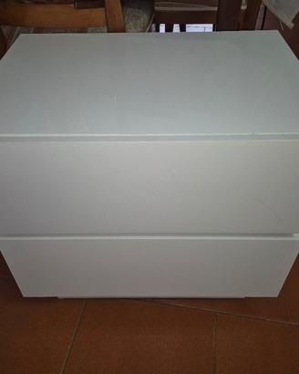 comodino bianco laccato 