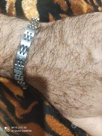 Bracciale Bliss in acciaio con 3 punti di diamante